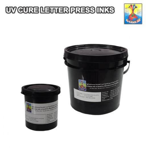 UVLP Series – UV Cure Letter Press Inks – (Plastic & Paper Stickers)